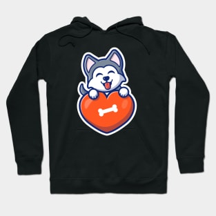 Cute husky dog Hoodie